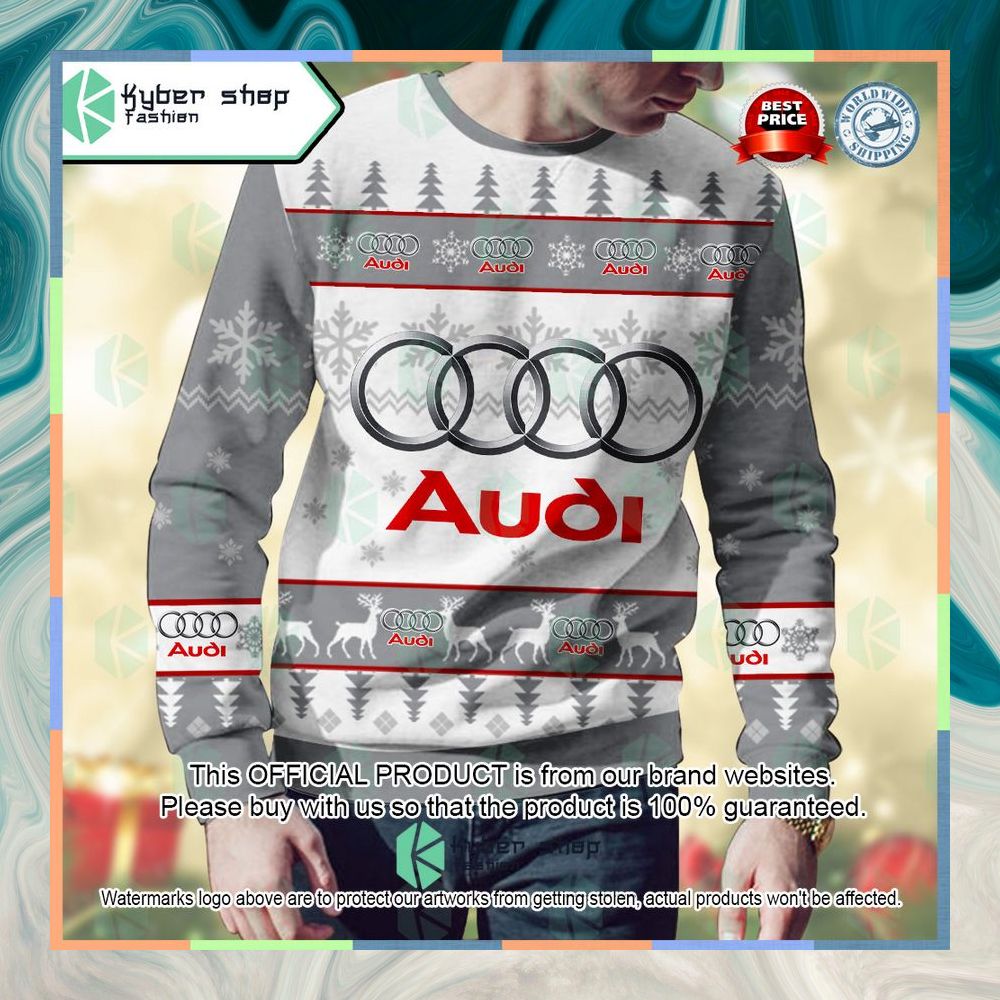 Personalized Audi Ugly Christmas Sweater 7 Personalized Audi Ugly Christmas Sweater word1