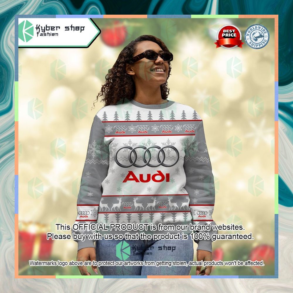 Personalized Audi Ugly Christmas Sweater 9 Personalized Audi Ugly Christmas Sweater word1