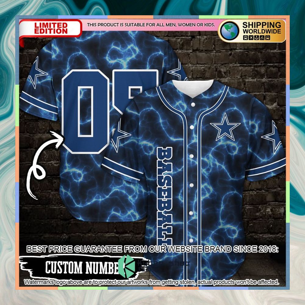 Personalized Baseball Dallas Cowboys Baseball Jersey 3 Personalized Baseball Dallas Cowboys Baseball Jersey word3