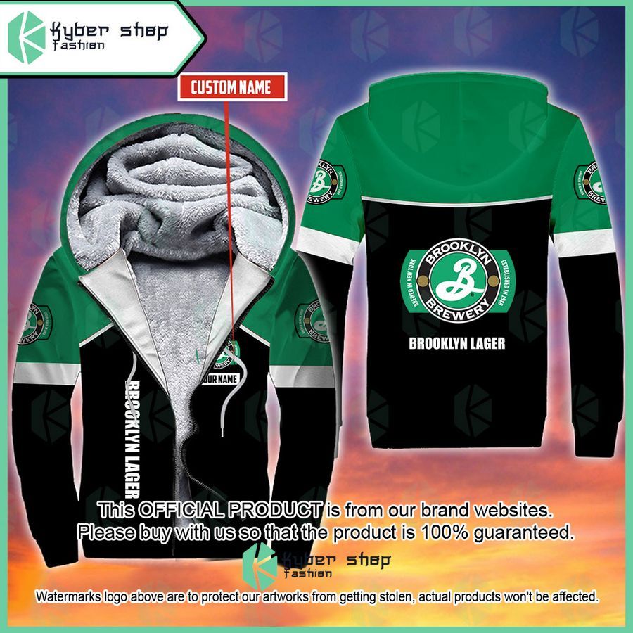 Personalized Brooklyn Lager Fleece Hoodie