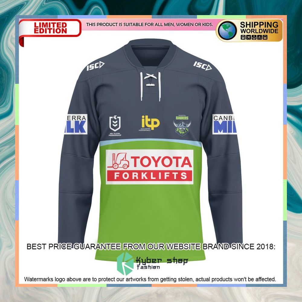 Personalized Canberra Raiders Hockey Jersey 7 Personalized Canberra Raiders Hockey Jersey word2