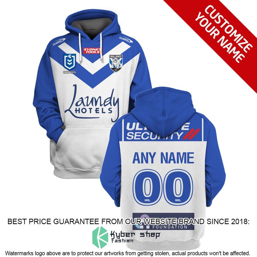 Personalized Canterbury-Bankstown Bulldogs white Shirt, Hoodie