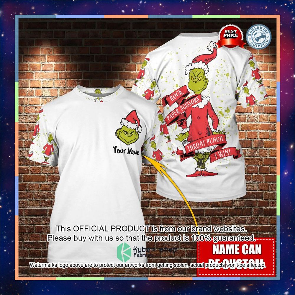 Personalized Christmas Grinch Rock Paper Scissors Punch I Win Shirt, Hoodie 8 Personalized Christmas Grinch Rock Paper Scissors Punch I Win Shirt, Hoodie word2