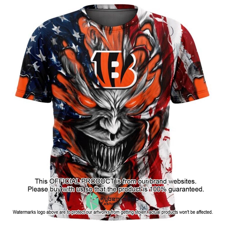 Personalized Cincinnati Bengals Demon Face American Flag Shirt, Hoodie 4 Personalized Cincinnati Bengals Demon Face American Flag Shirt, Hoodie word1