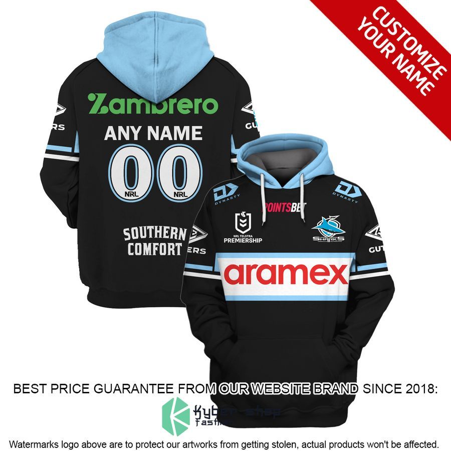 Personalized Cronulla-Sutherland Sharks black Shirt, Hoodie