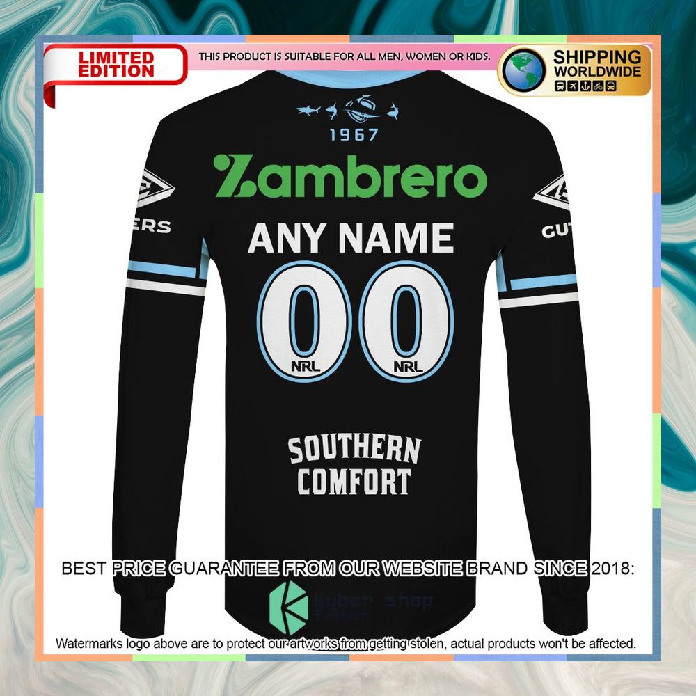 Personalized Cronulla-Sutherland Sharks black Shirt, Hoodie 16 Personalized Cronulla-Sutherland Sharks black Shirt, Hoodie word2