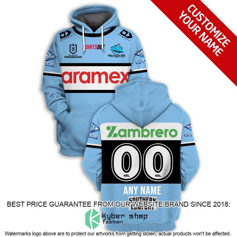 Personalized Cronulla-Sutherland Sharks blue Shirt, Hoodie