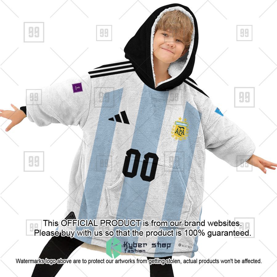 Personalized FIFA World Cup 2022 Argentina Football Jersey 2022 Oodie Blanket Hoodie 4 Personalized FIFA World Cup 2022 Argentina Football Jersey 2022 Oodie Blanket Hoodie word1