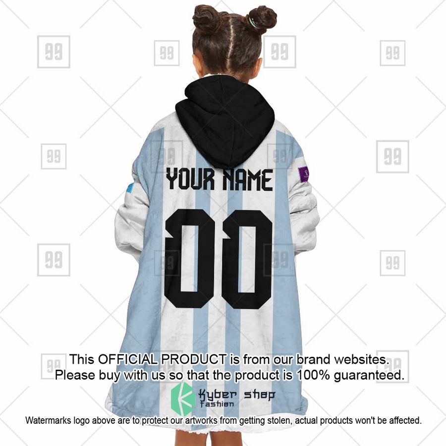 Personalized FIFA World Cup 2022 Argentina Football Jersey 2022 Oodie Blanket Hoodie 5 Personalized FIFA World Cup 2022 Argentina Football Jersey 2022 Oodie Blanket Hoodie word1
