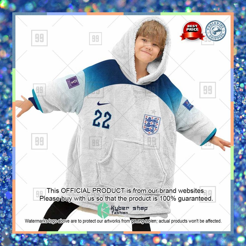 Personalized FIFA World Cup 2022 England Football Jersey 2022 Oodie Blanket Hoodie 9 Personalized FIFA World Cup 2022 England Football Jersey 2022 Oodie Blanket Hoodie word2
