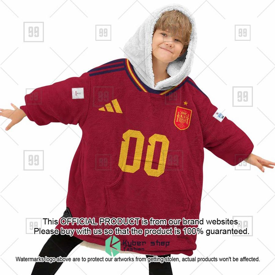 Personalized FIFA World Cup 2022 Spain Football Jersey 2022 Oodie Blanket Hoodie 4 Personalized FIFA World Cup 2022 Spain Football Jersey 2022 Oodie Blanket Hoodie word2