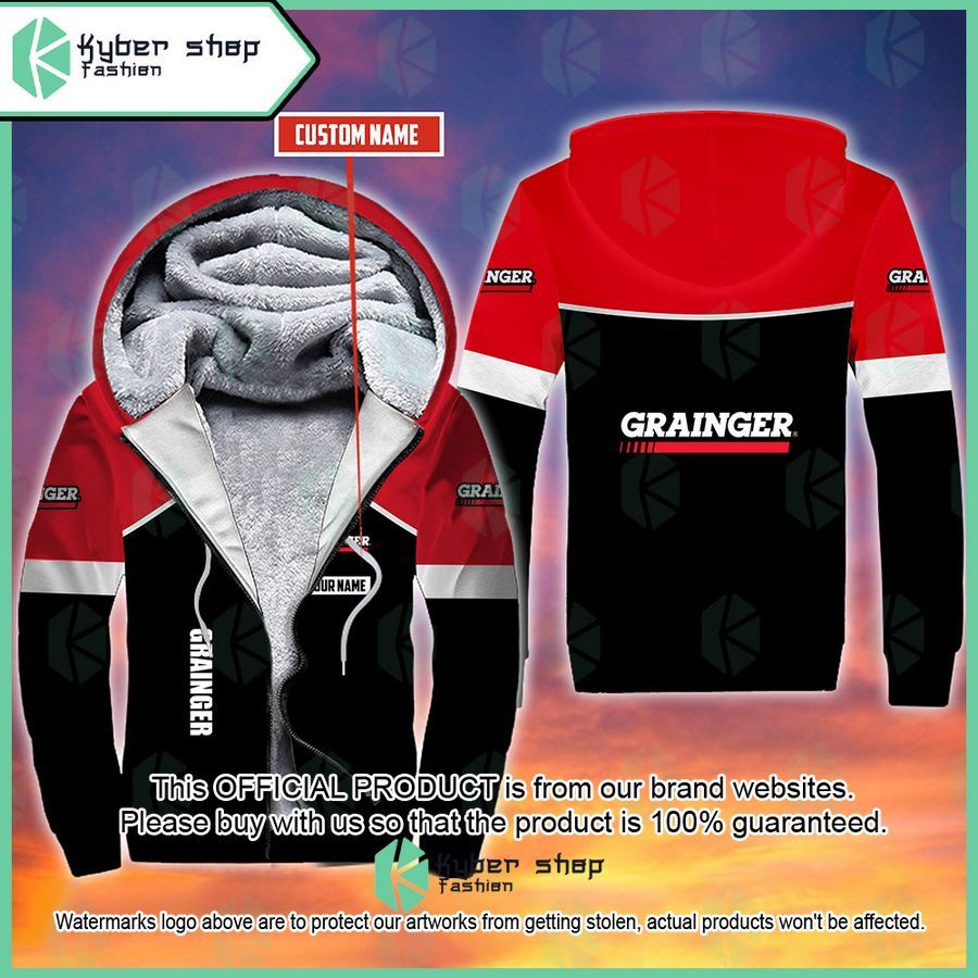 Personalized Grainger Fleece Hoodie word3