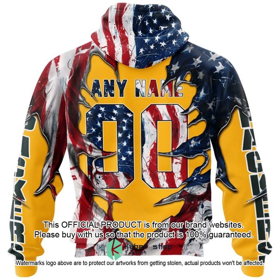 Personalized Green Bay Packers Demon Face American Flag Shirt, Hoodie 5 Personalized Green Bay Packers Demon Face American Flag Shirt, Hoodie word1