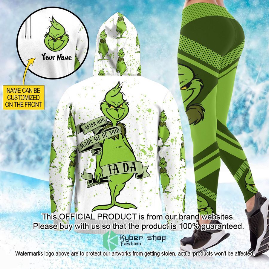 Personalized Grinch After God Made Me He Said Ta Da Shirt, Hoodie