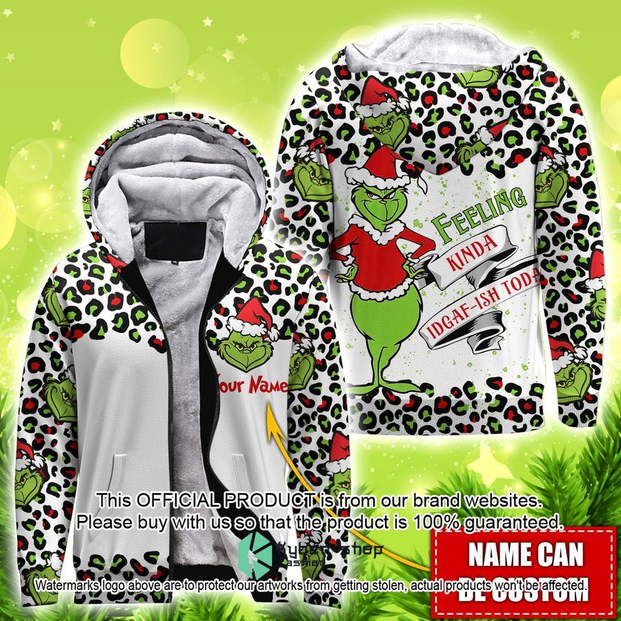 Personalized Grinch Feeling Kinda Idgaf-ish Today Shirt, Hoodie