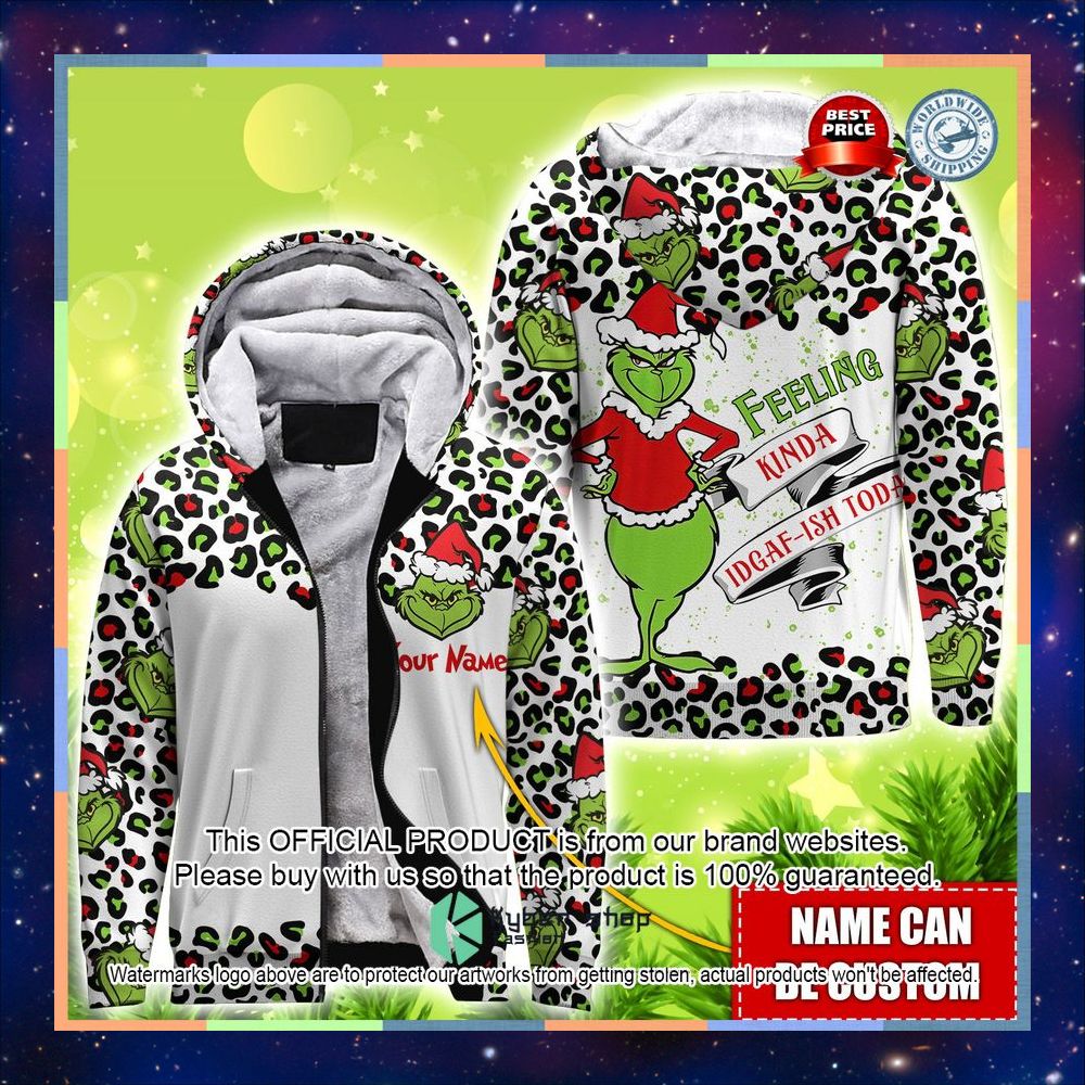 Personalized Grinch Feeling Kinda Idgaf-ish Today Shirt, Hoodie 5 Personalized Grinch Feeling Kinda Idgaf-ish Today Shirt, Hoodie word2