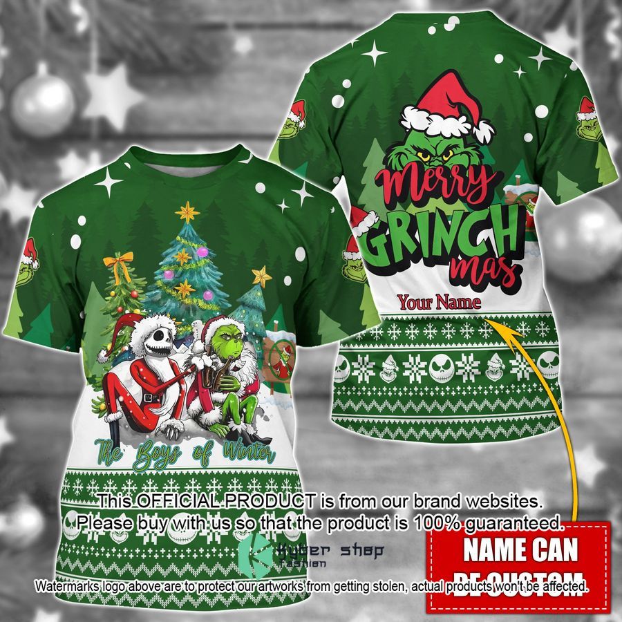 Personalized Grinch Jack Skellington Merry Grinchmas Shirt, Hoodie 4 Personalized Grinch Jack Skellington Merry Grinchmas Shirt, Hoodie word1