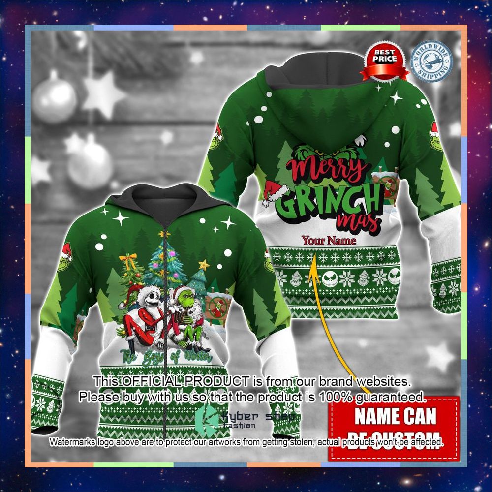 Personalized Grinch Jack Skellington Merry Grinchmas Shirt, Hoodie 14 Personalized Grinch Jack Skellington Merry Grinchmas Shirt, Hoodie word1