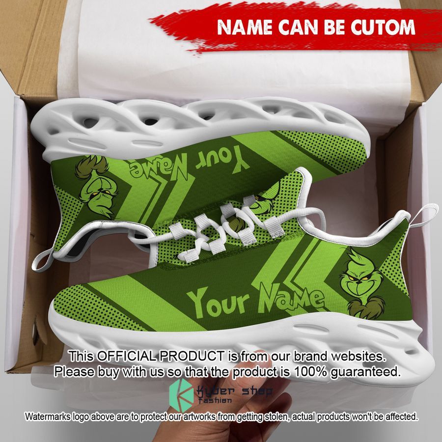 Personalized Grinch Max Soul Shoes word2