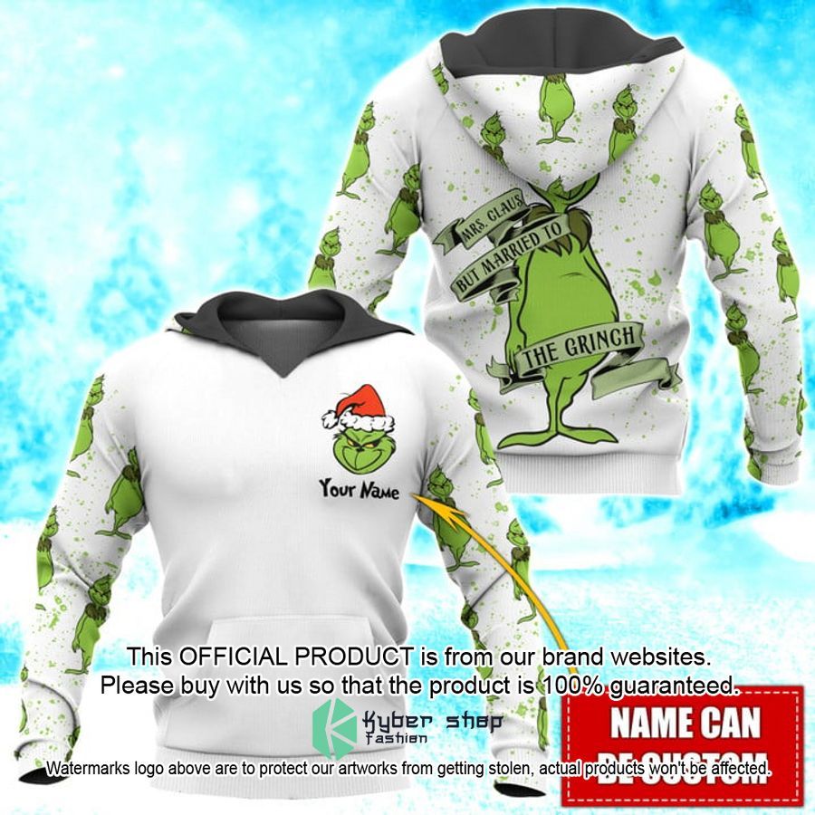 Personalized Grinch Mrs Claus But Married To The Grinch Shirt, Hoodie