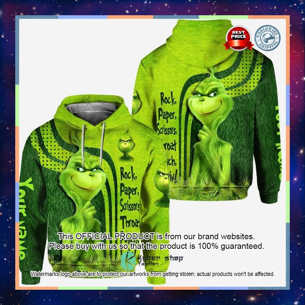 Personalized Grinch Rock Paper Scissors Punch I Win Hoodie, Leggings 5 Personalized Grinch Rock Paper Scissors Punch I Win Hoodie, Leggings word1