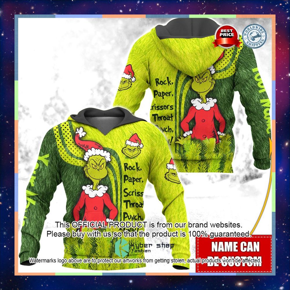 Personalized Grinch Rock Paper Scissors Punch I Win Shirt, Hoodie 8 Personalized Grinch Rock Paper Scissors Punch I Win Shirt, Hoodie word1