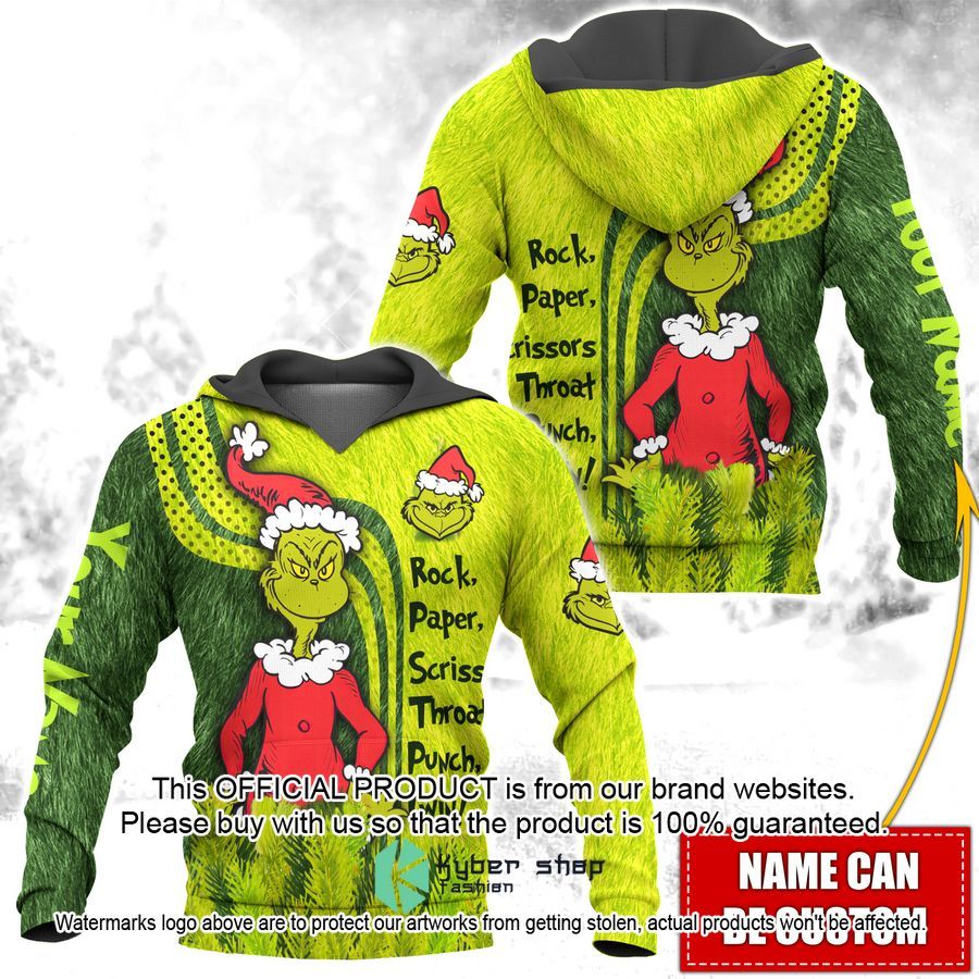 Personalized Grinch Rock Paper Scissors Punch I Win Shirt, Hoodie 3 Personalized Grinch Rock Paper Scissors Punch I Win Shirt, Hoodie word1