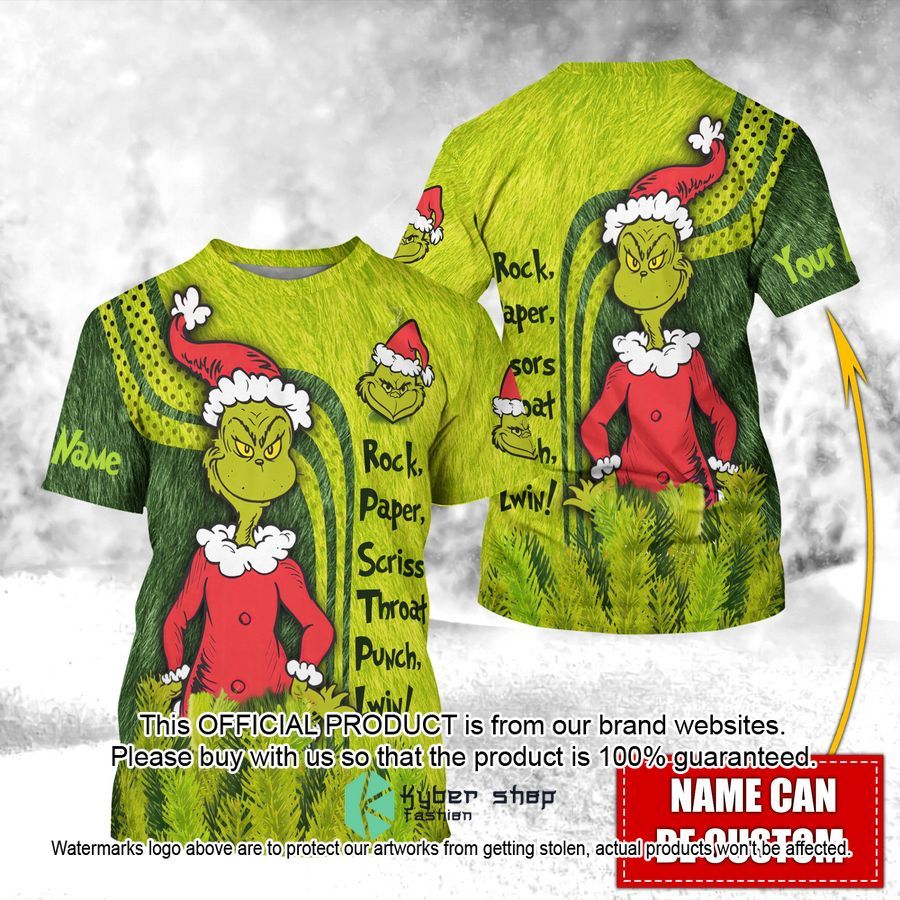 Personalized Grinch Rock Paper Scissors Punch I Win Shirt, Hoodie 4 Personalized Grinch Rock Paper Scissors Punch I Win Shirt, Hoodie word1