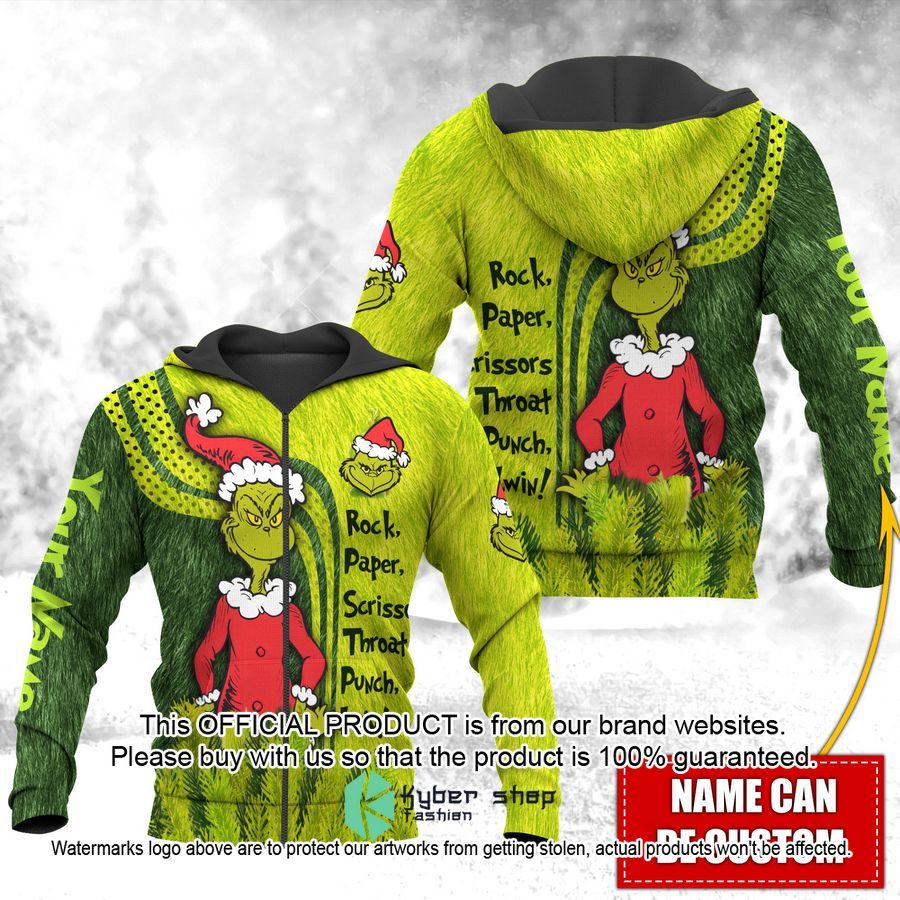 Personalized Grinch Rock Paper Scissors Punch I Win Shirt, Hoodie 5 Personalized Grinch Rock Paper Scissors Punch I Win Shirt, Hoodie word1