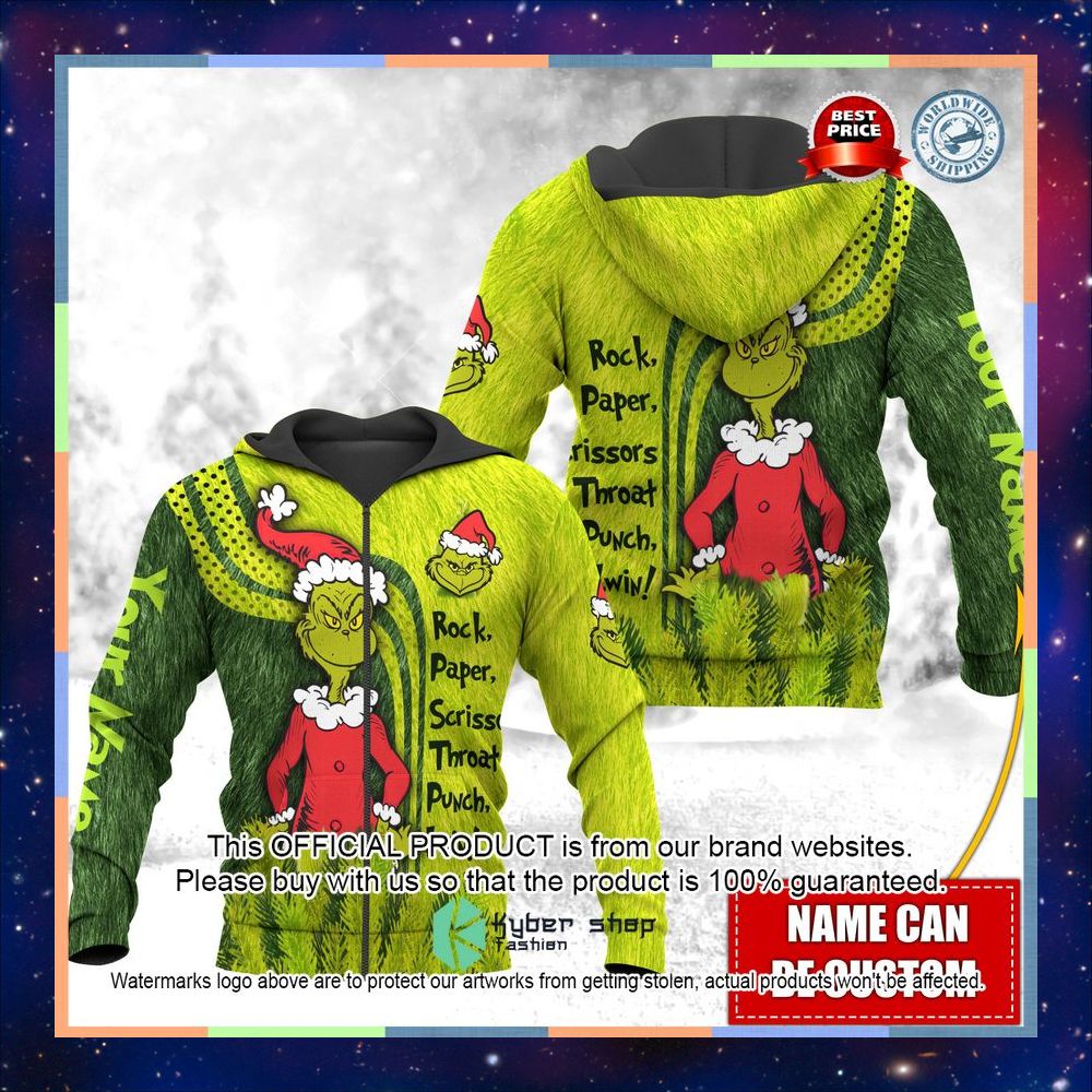 Personalized Grinch Rock Paper Scissors Punch I Win Shirt, Hoodie 10 Personalized Grinch Rock Paper Scissors Punch I Win Shirt, Hoodie word1