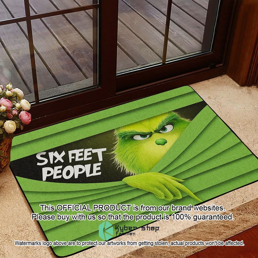 Grinch Six Feet People Farmily Doormat