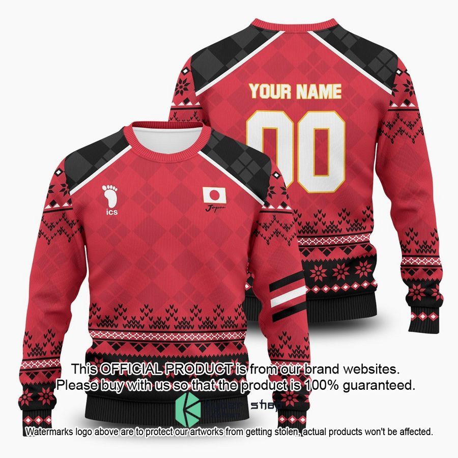 Personalized Haikyuu National Team Christmas Ugly Sweater