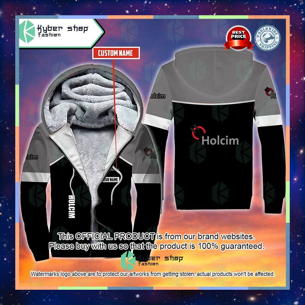 Personalized Holcim Fleece Hoodie 3 Personalized Holcim Fleece Hoodie word1