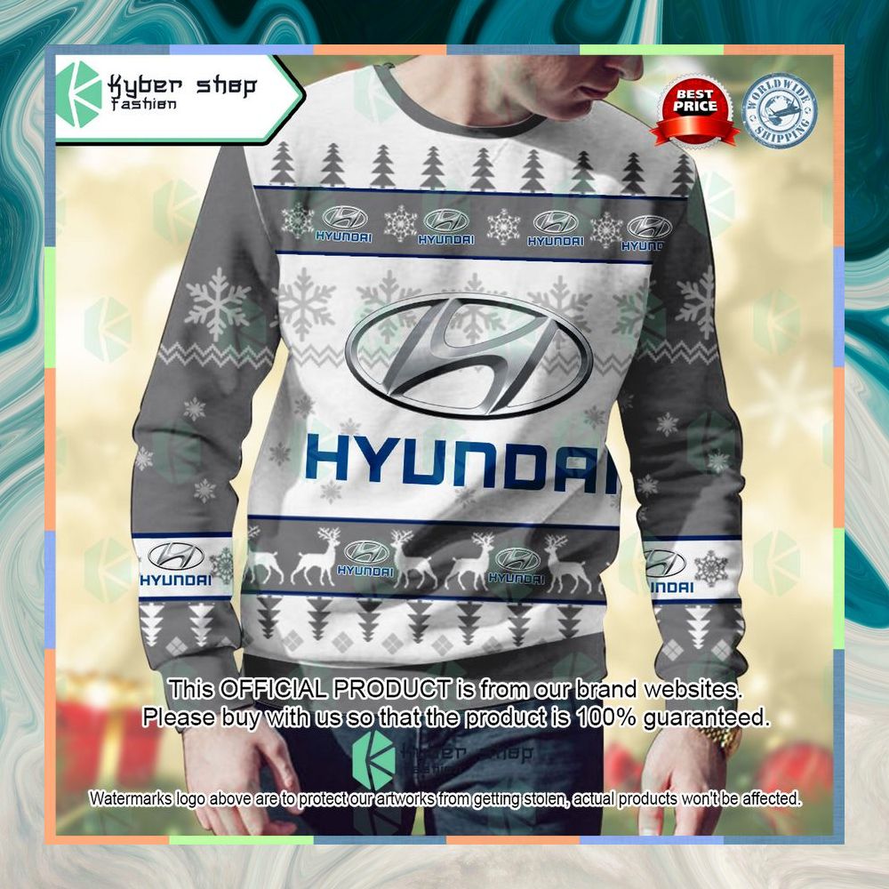 Personalized Hyundai Ugly Christmas Sweater 7 Personalized Hyundai Ugly Christmas Sweater word1