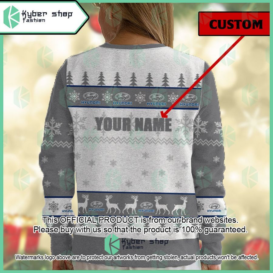 Personalized Hyundai Ugly Christmas Sweater 5 Personalized Hyundai Ugly Christmas Sweater word1