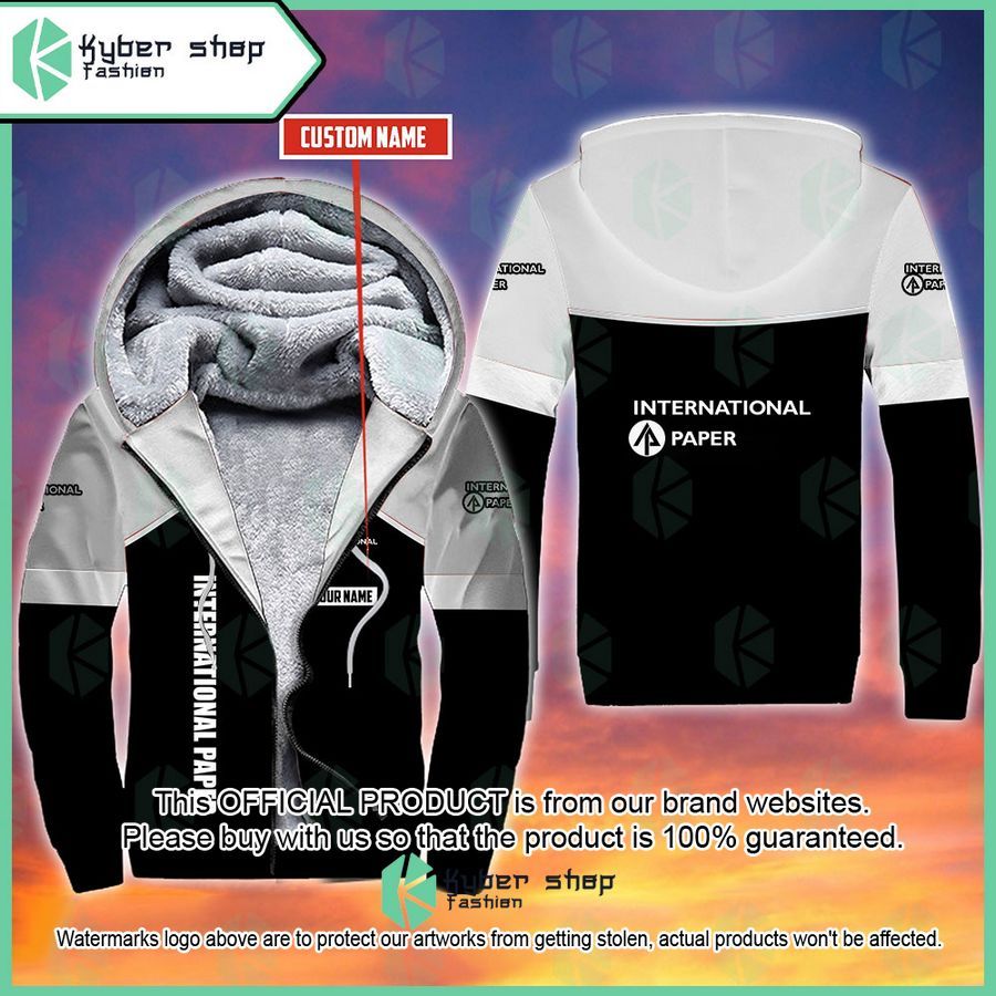 Personalized International Paper Fleece Hoodie