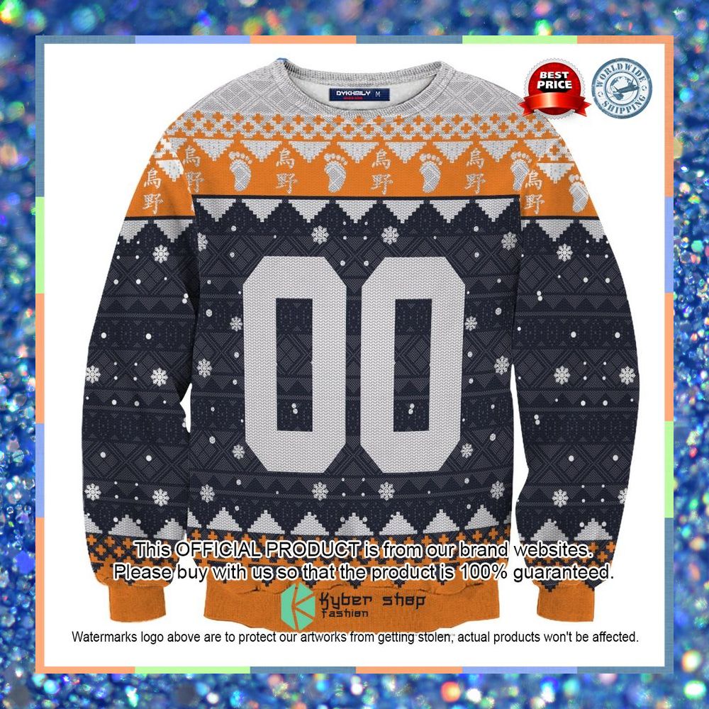 Personalized Karasuno High Haikyuu Christmas Sweater 9 Personalized Karasuno High Haikyuu Christmas Sweater word3