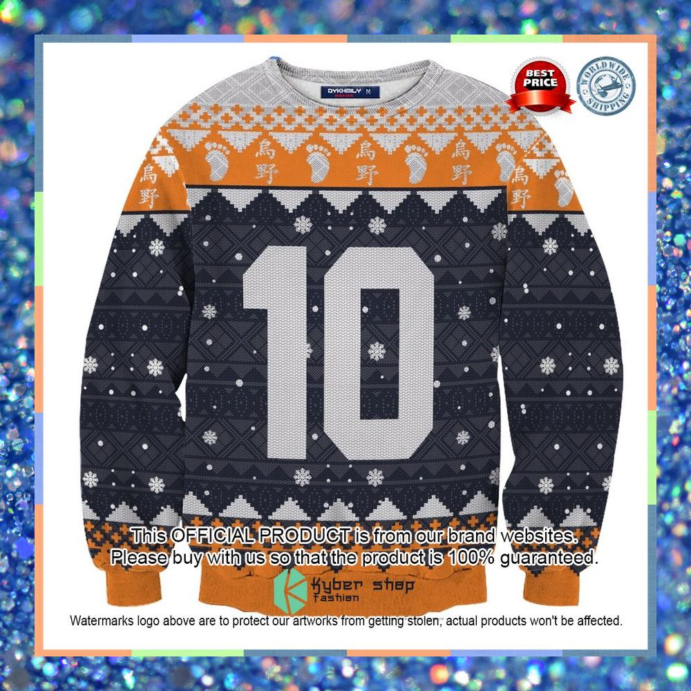 Personalized Karasuno High Haikyuu Christmas Sweater 11 Personalized Karasuno High Haikyuu Christmas Sweater word3