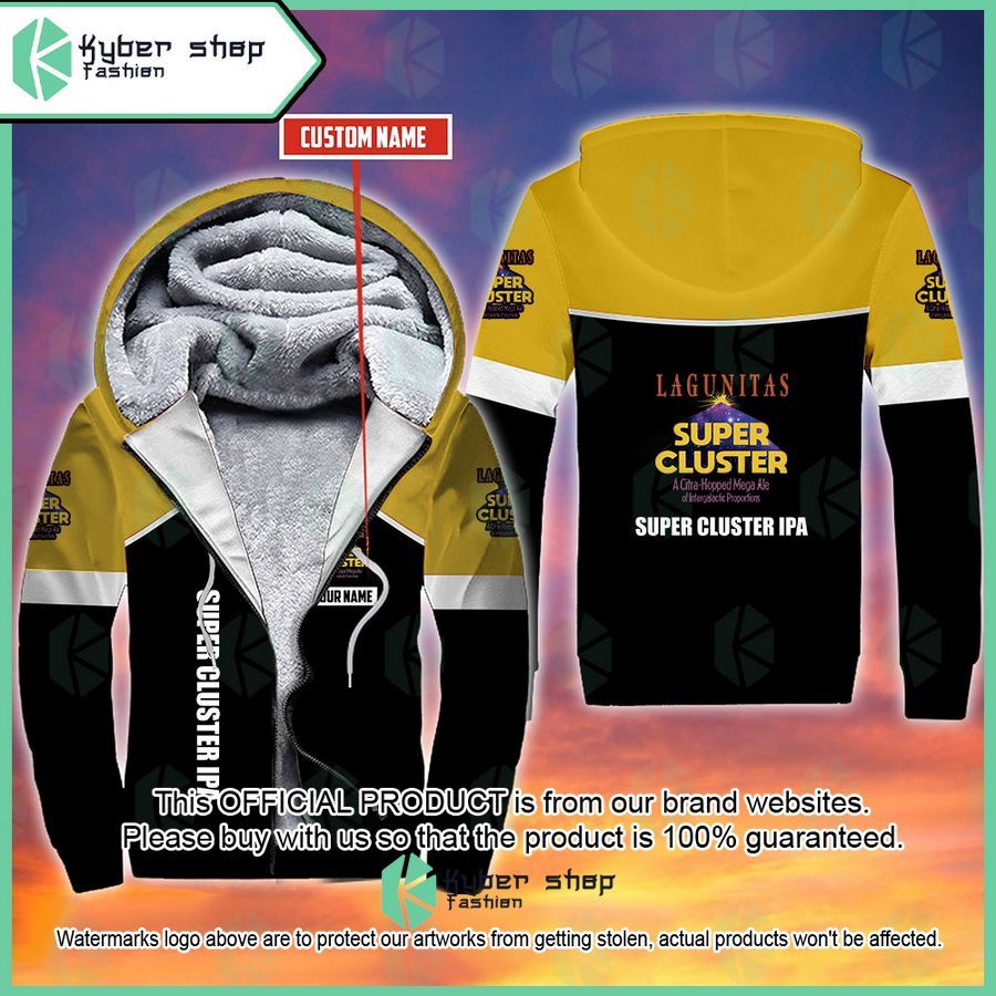 Personalized Lagunitas Super Cluster IPA Fleece Hoodie