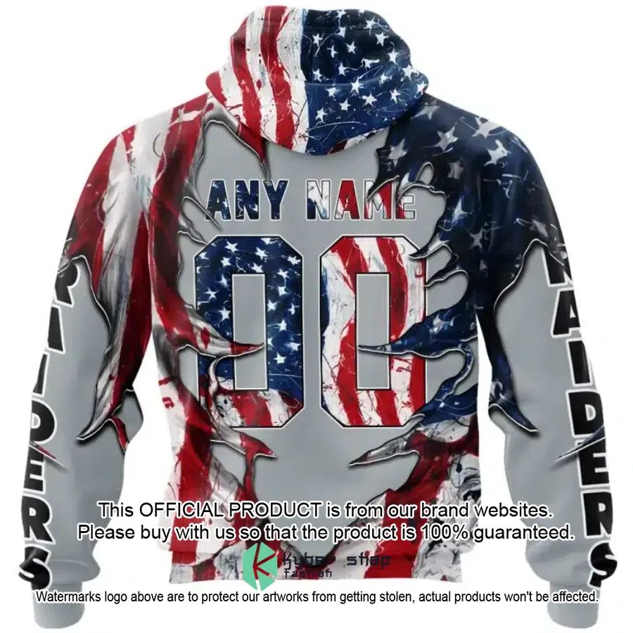 Personalized Las Vegas Raiders Demon Face American Flag Shirt, Hoodie 5 Personalized Las Vegas Raiders Demon Face American Flag Shirt, Hoodie word2