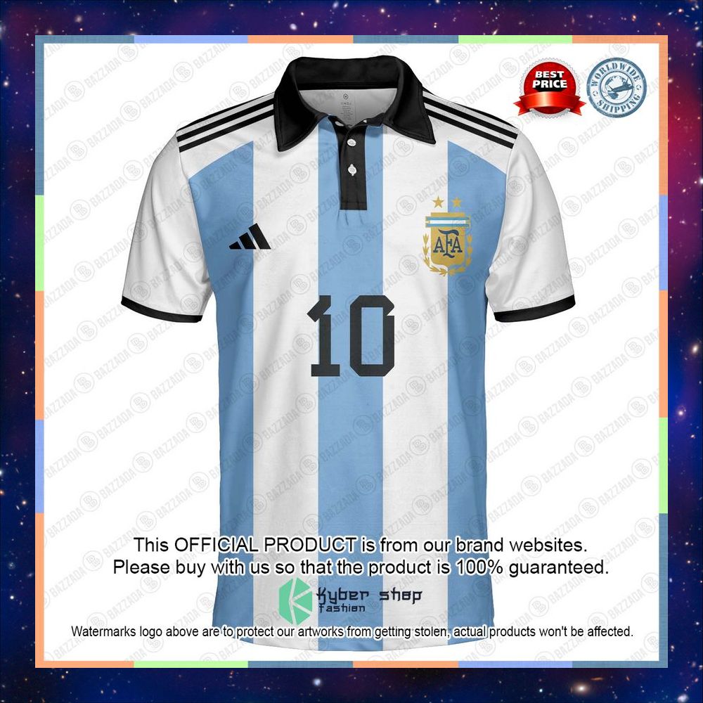 Personalized Lionel Messi Argentina Polo Shirt 5 Personalized Lionel Messi Argentina Polo Shirt word1