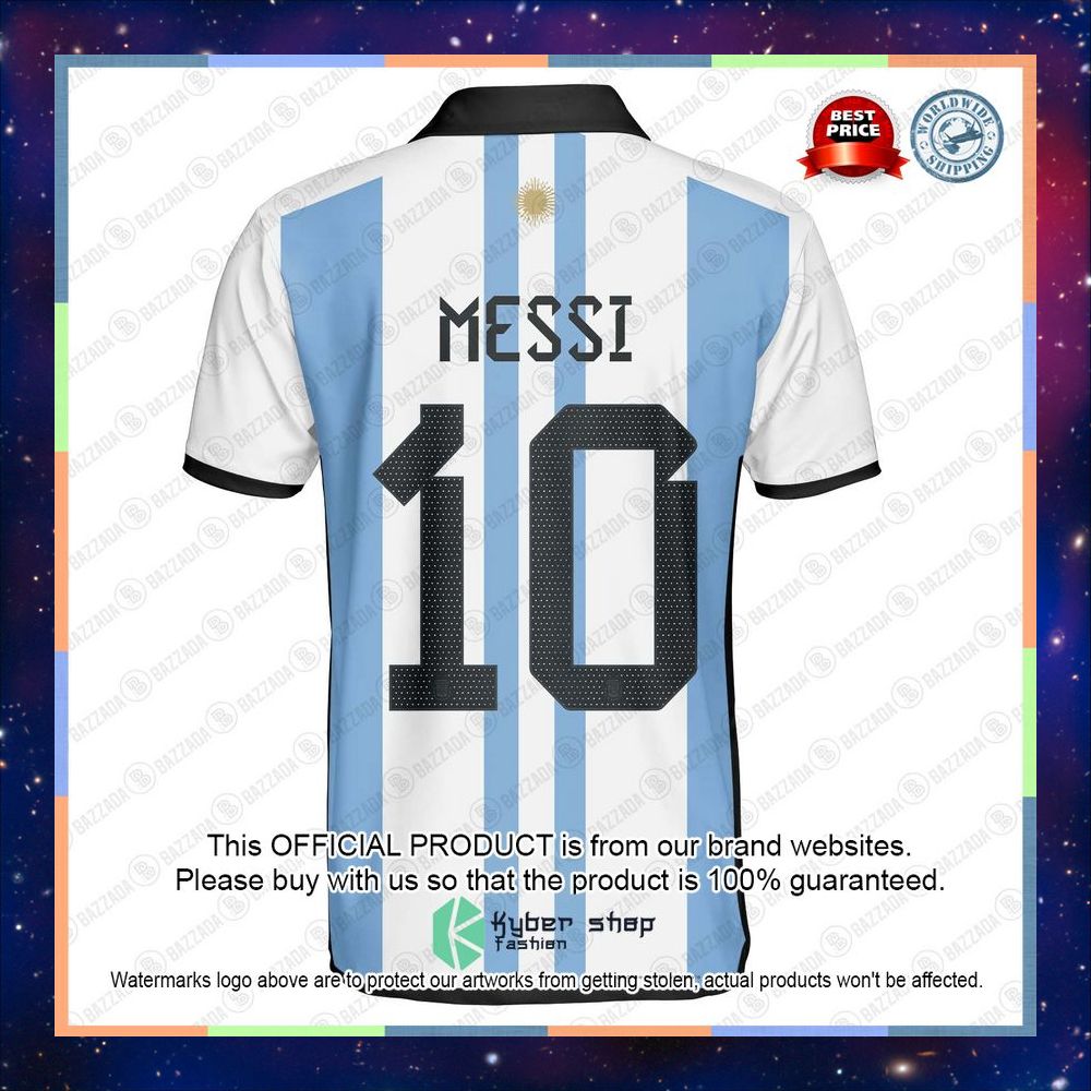 Personalized Lionel Messi Argentina Polo Shirt 6 Personalized Lionel Messi Argentina Polo Shirt word1
