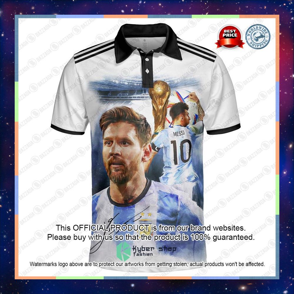 Personalized Lionel Messi Argentina World Cup 2022 Polo Shirt 5 Personalized Lionel Messi Argentina World Cup 2022 Polo Shirt word1