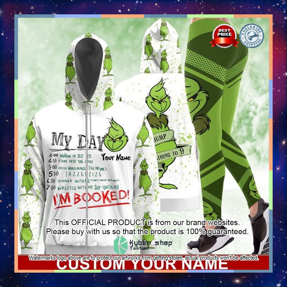 Personalized My Day I'm Booked Grinch Shirt, Hoodie 5 Personalized My Day I'm Booked Grinch Shirt, Hoodie word1