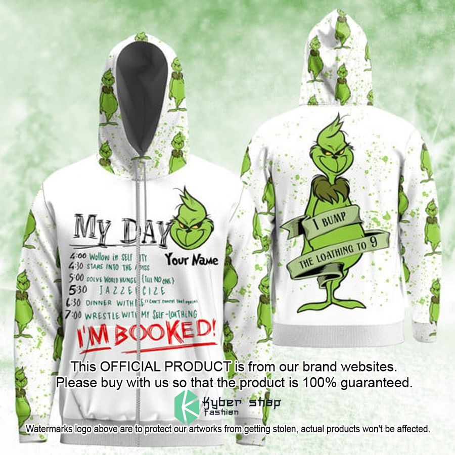 Personalized My Day I'm Booked Grinch Shirt, Hoodie 4 Personalized My Day I'm Booked Grinch Shirt, Hoodie word1