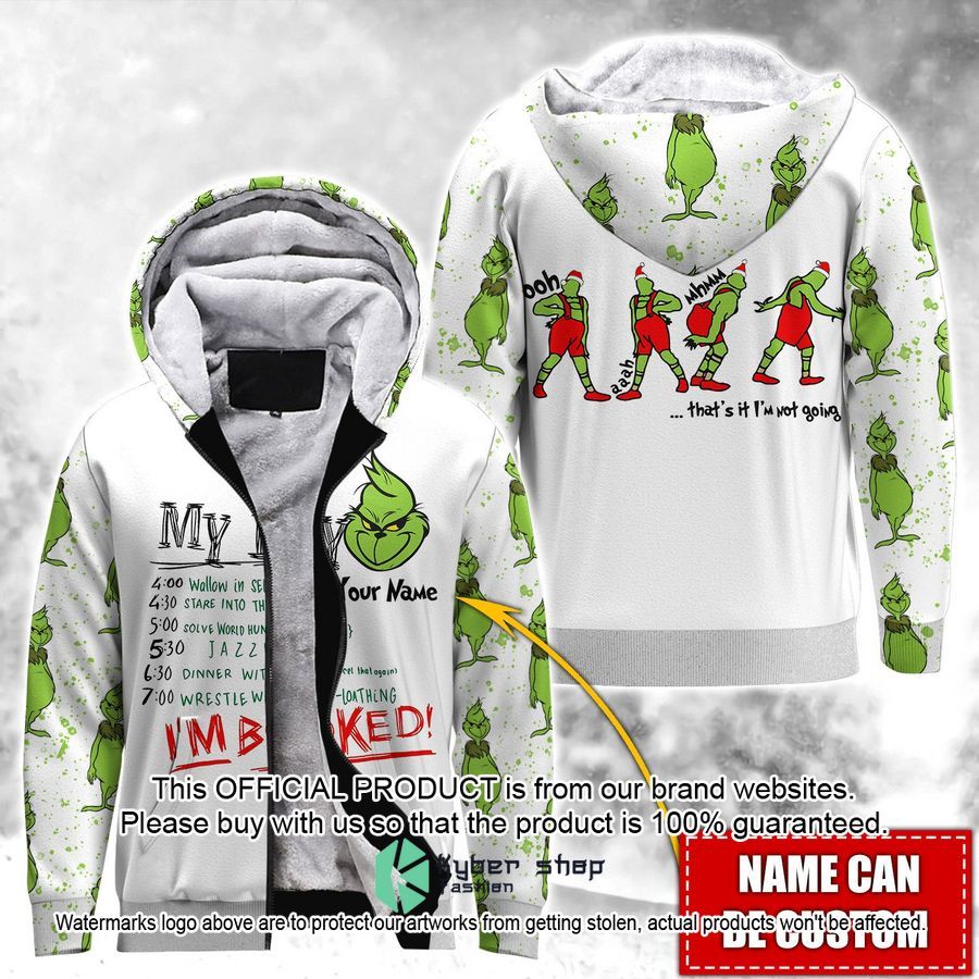 Personalized Grinch My Day I'm Booked Shirt, Hoodie