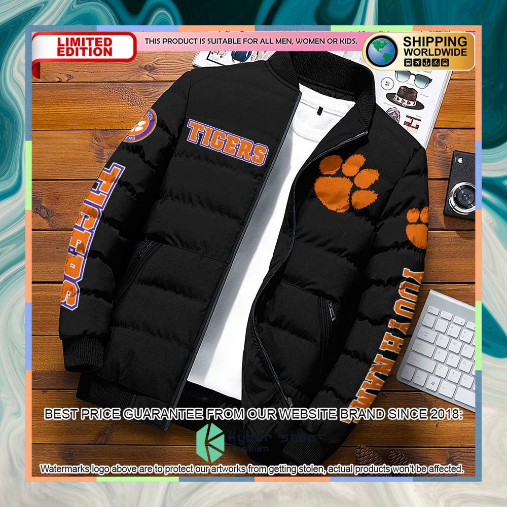 Personalized NCAA Clemson Tigers Puffer Jacket 4 Personalized NCAA Clemson Tigers Puffer Jacket word3