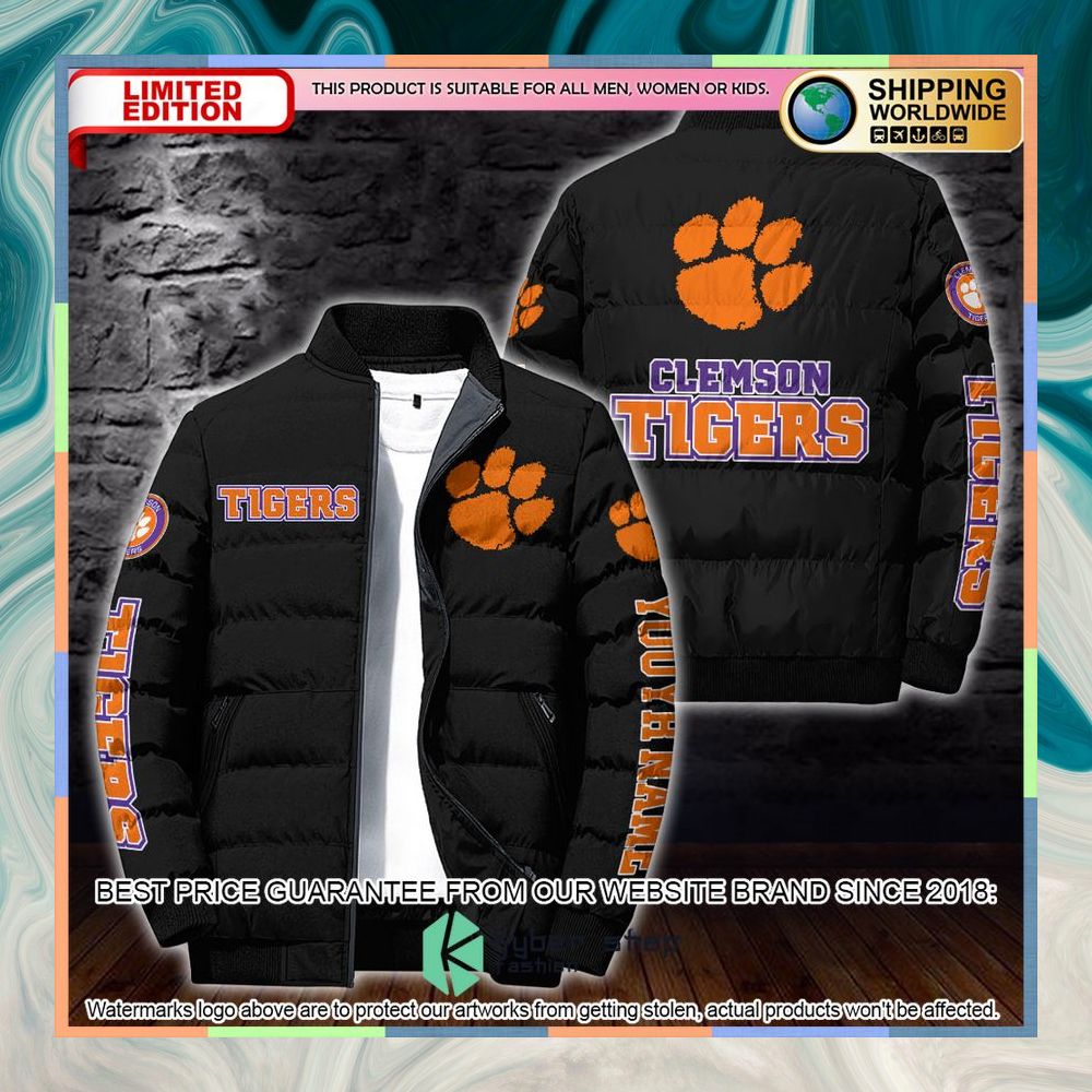 Personalized NCAA Clemson Tigers Puffer Jacket 5 Personalized NCAA Clemson Tigers Puffer Jacket word3