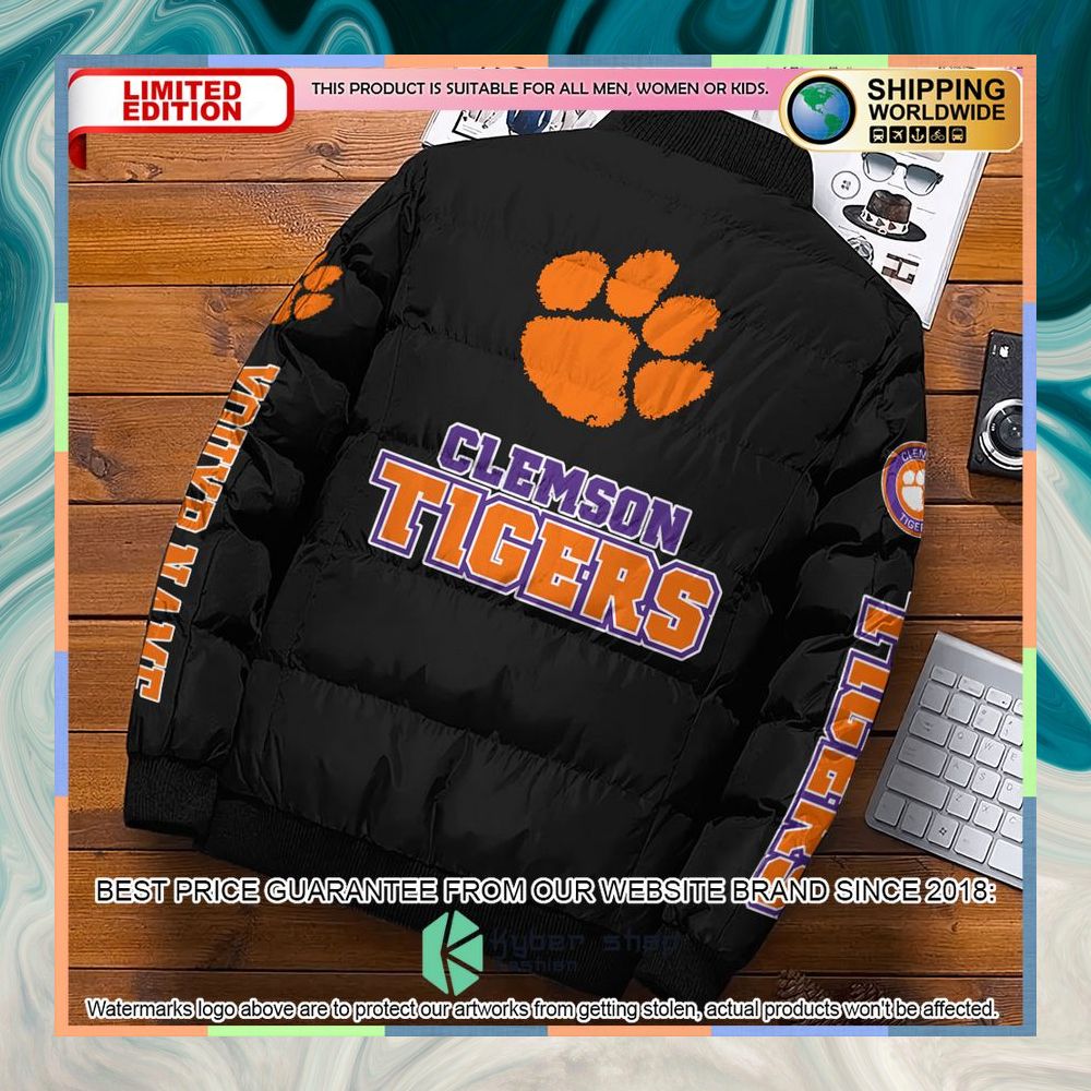 Personalized NCAA Clemson Tigers Puffer Jacket 6 Personalized NCAA Clemson Tigers Puffer Jacket word3
