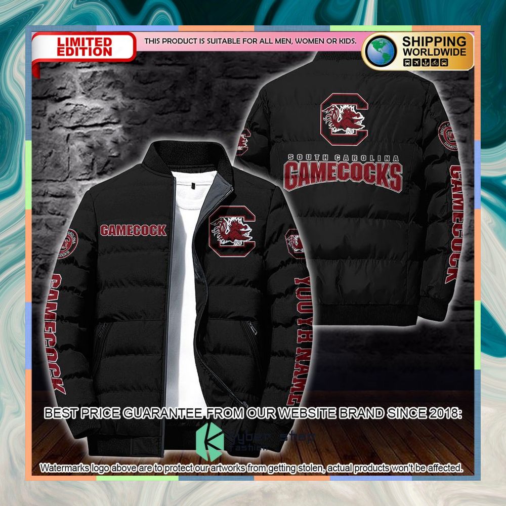 Personalized NCAA South Carolina Gamecocks Puffer Jacket 5 Personalized NCAA South Carolina Gamecocks Puffer Jacket word2